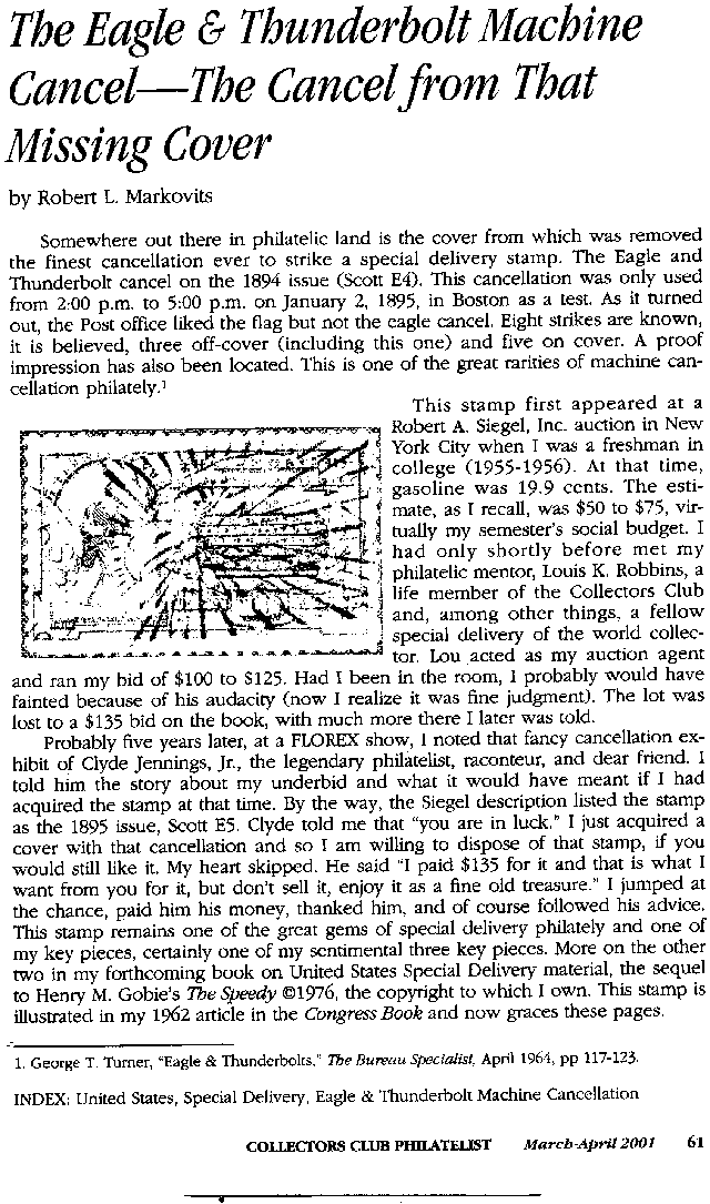 [Eagle and Thunderbolt Article]