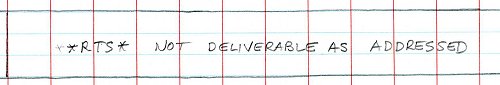 [not deliverable]