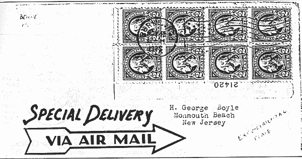 [Plate BLock on Cover]